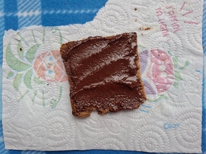 Pâte à tartiner au chocolat noir.