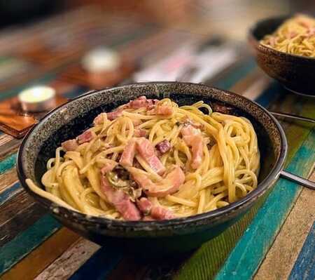 pates carbonara revisitées